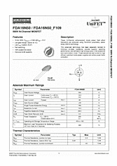 DataSheet FDA16N50 pdf